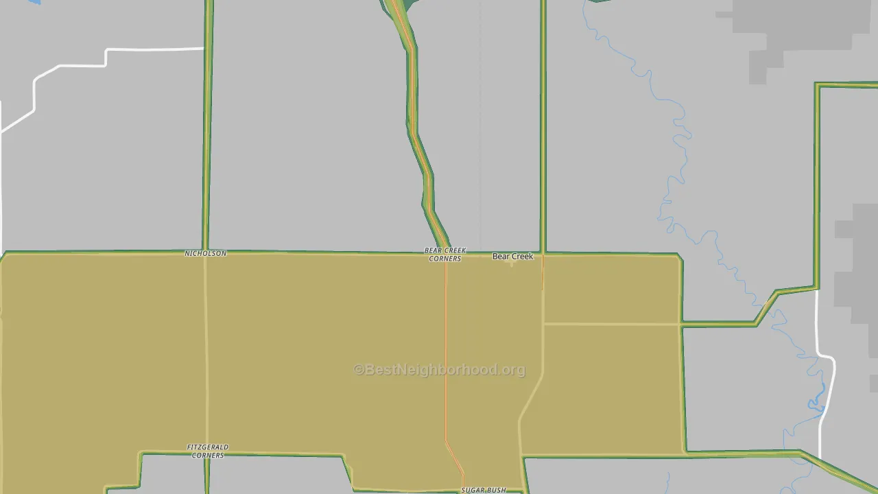 54922, WI Map of Noise Levels in 54922