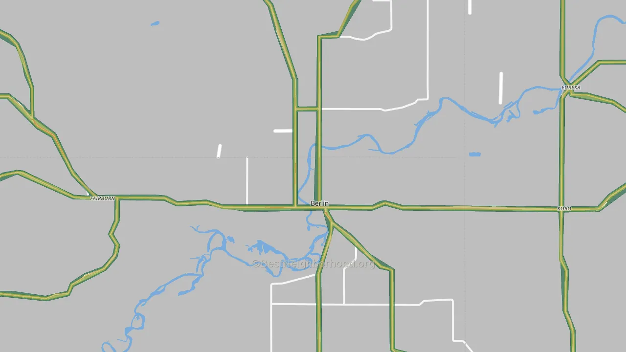 54923, WI Map of Noise Levels in 54923