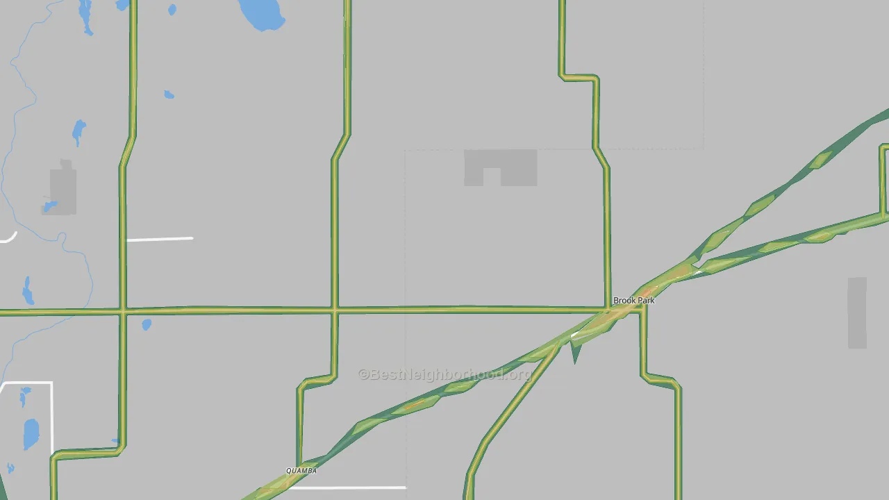 55007, MN Map of Noise Levels in 55007