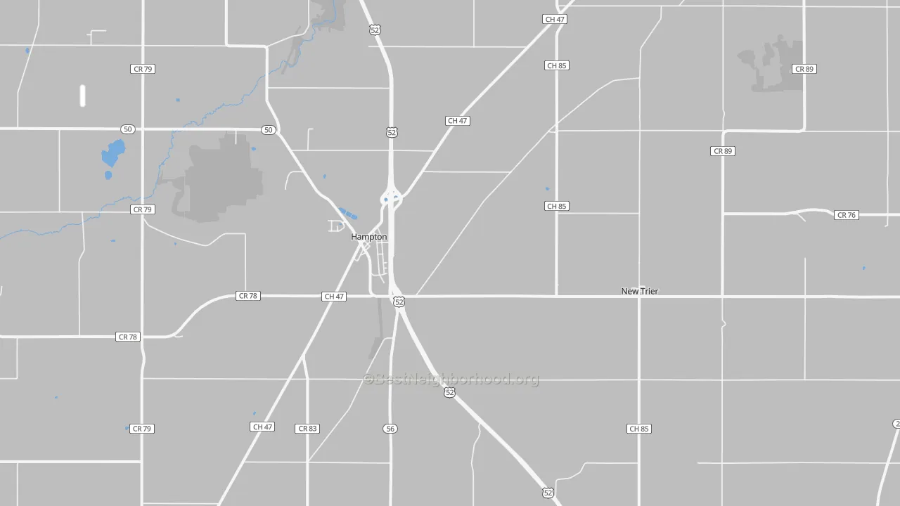 55031, MN Map of Noise Levels in 55031