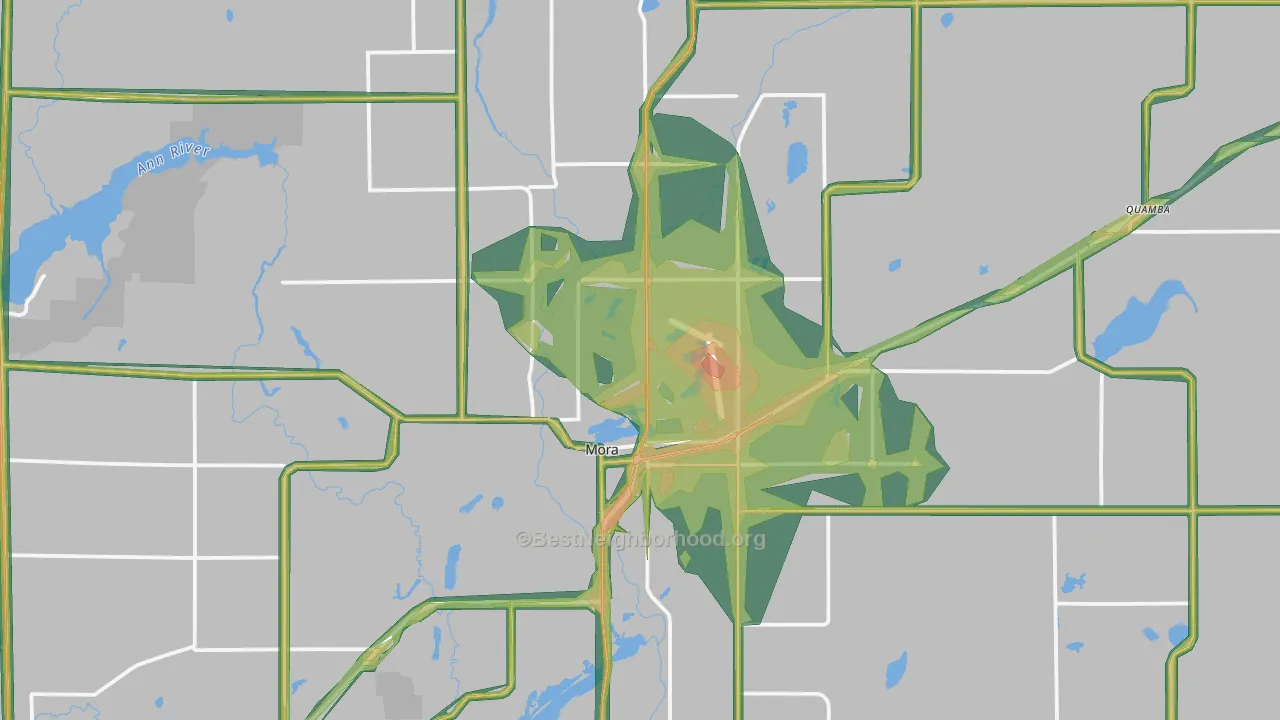 55051, MN Map of Noise Levels in 55051