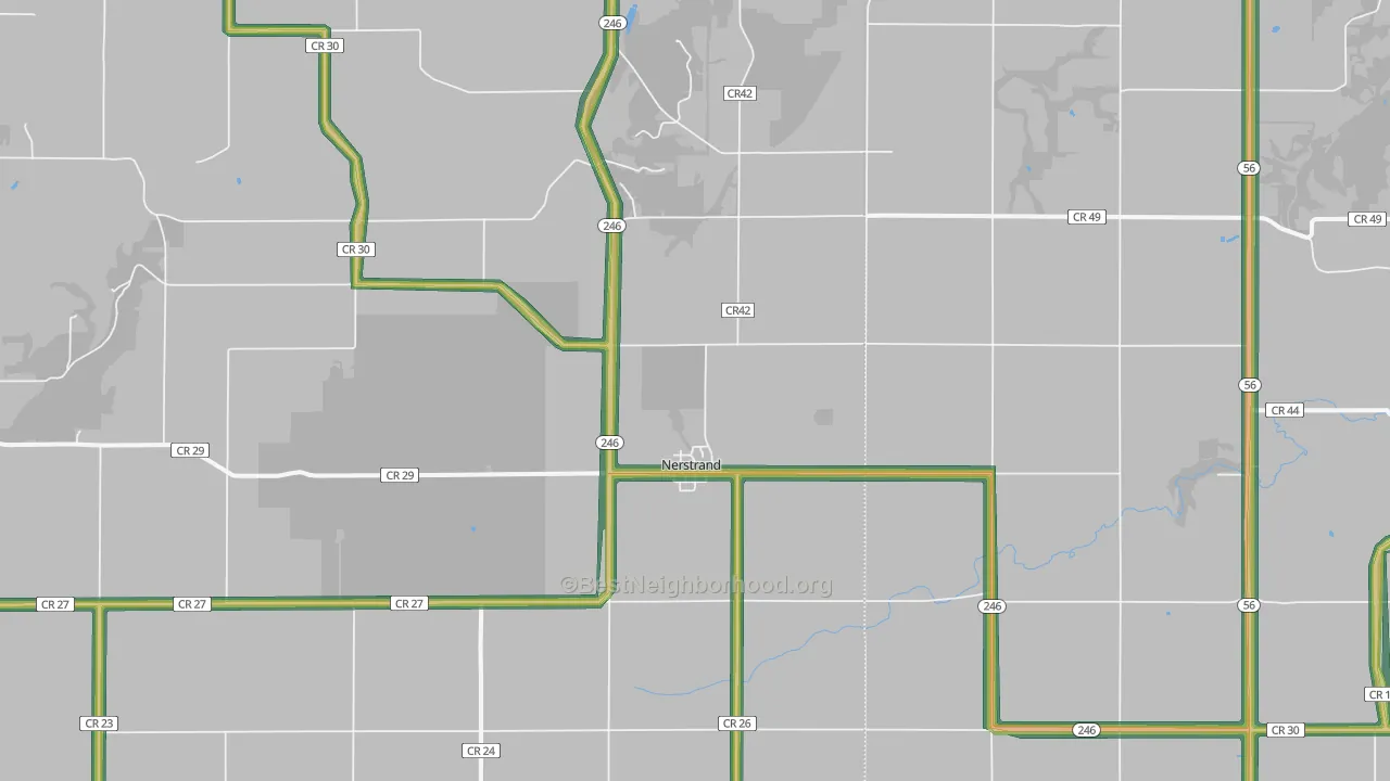 55053, MN Map of Noise Levels in 55053