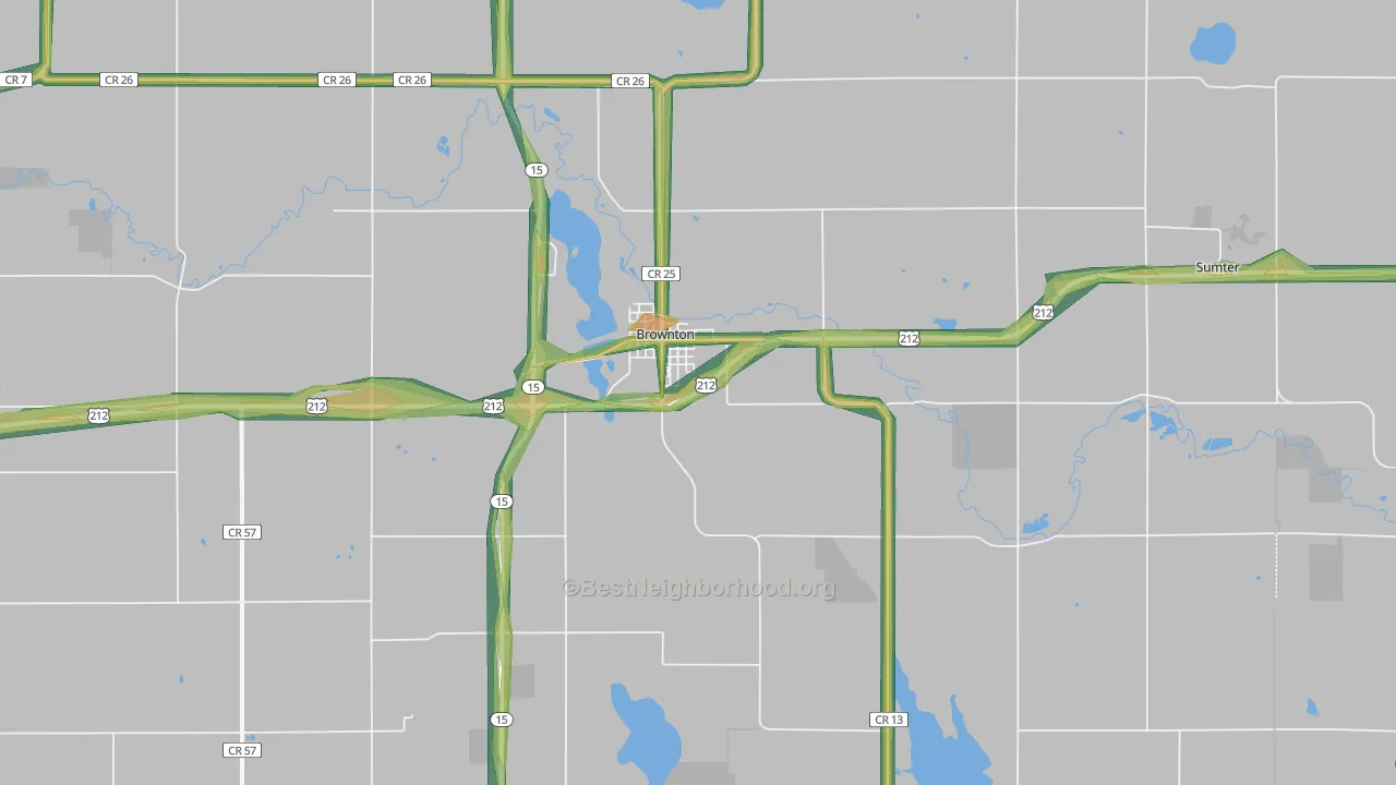 55312, MN Map of Noise Levels in 55312