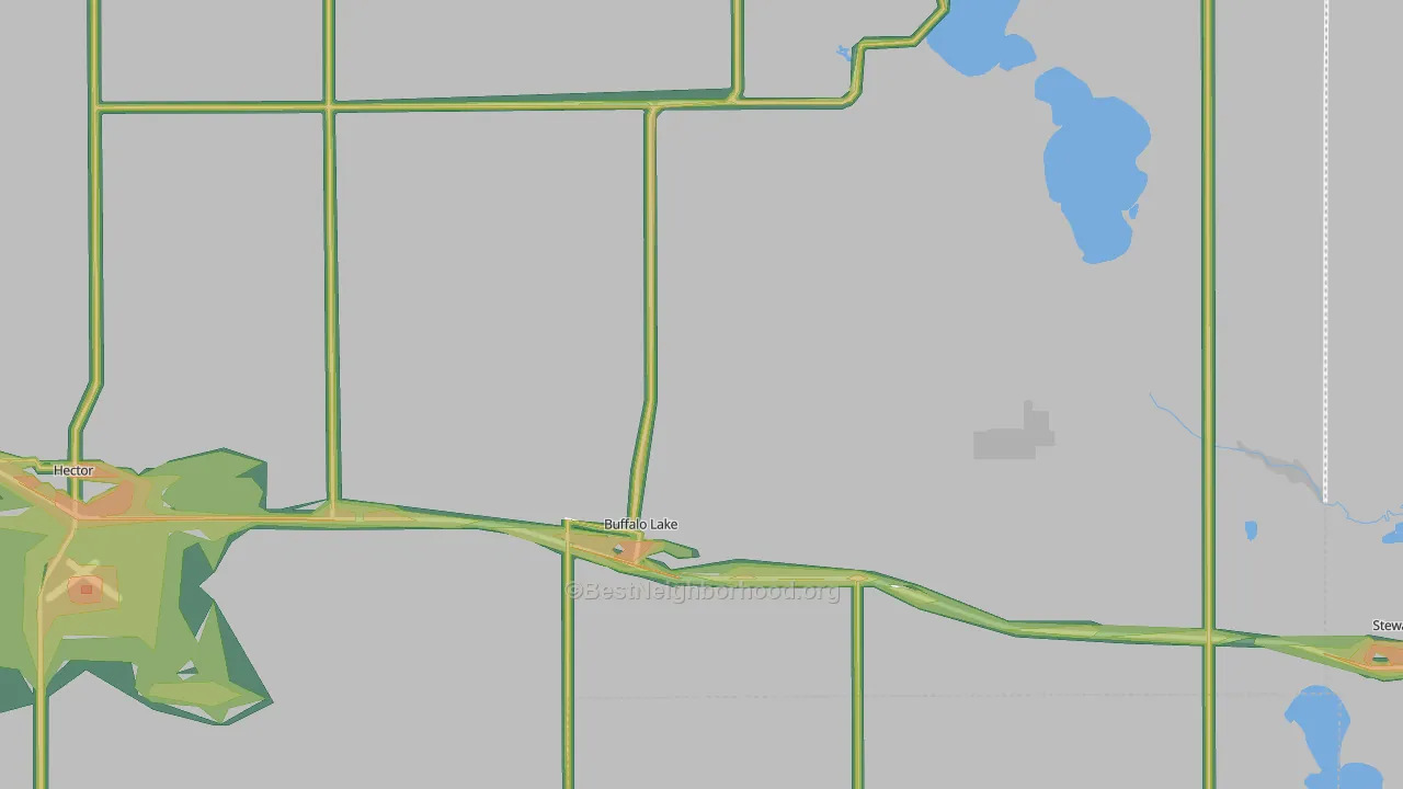 55314, MN Map of Noise Levels in 55314