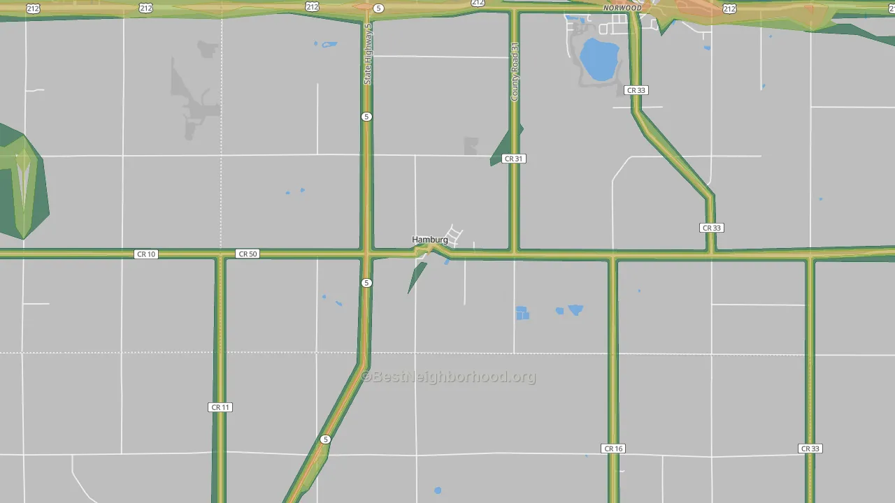 55339, MN Map of Noise Levels in 55339