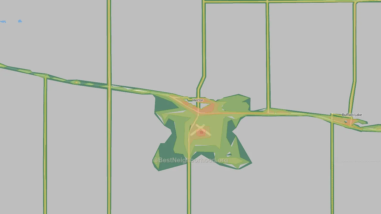 55342, MN Map of Noise Levels in 55342