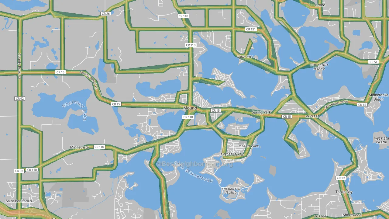 55364, MN Map of Noise Levels in 55364