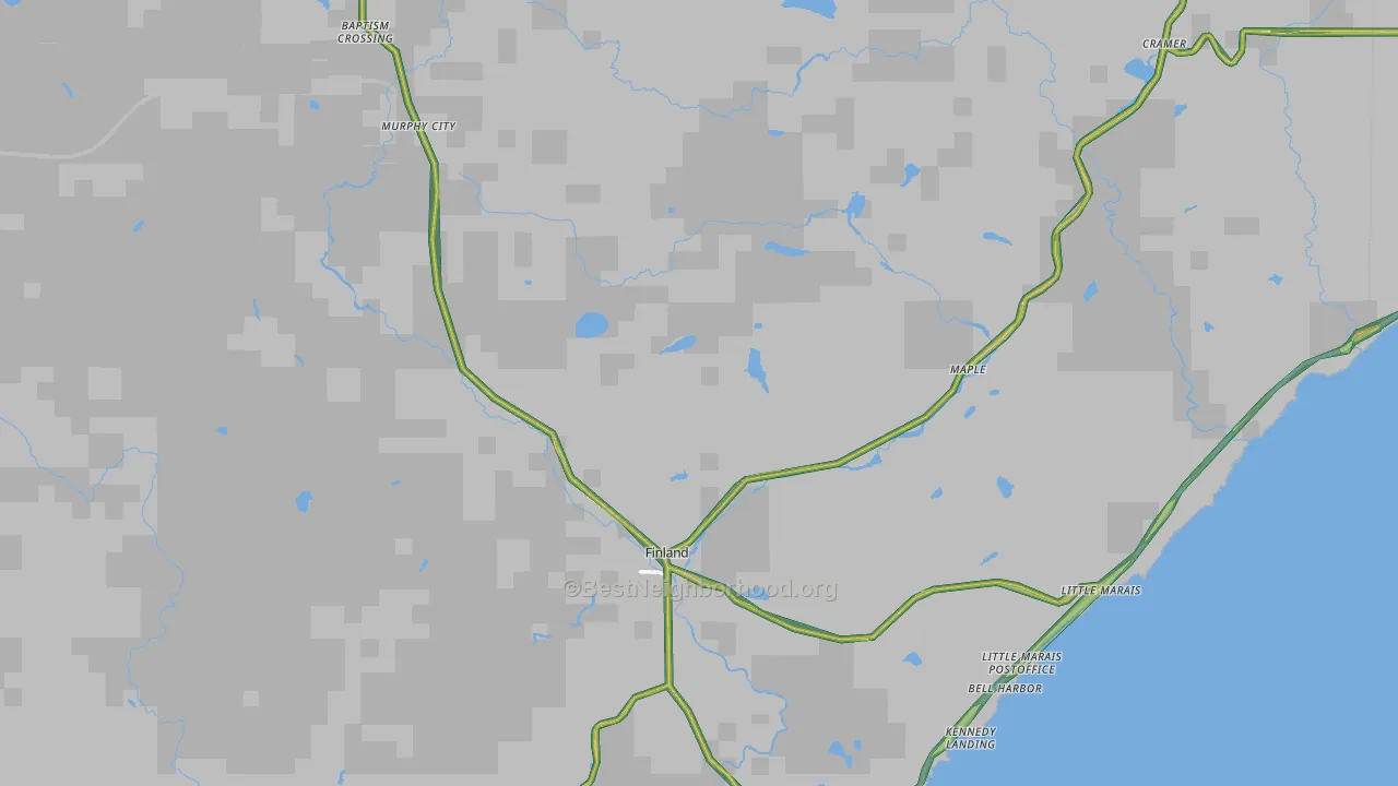 55603, MN Map of Noise Levels in 55603