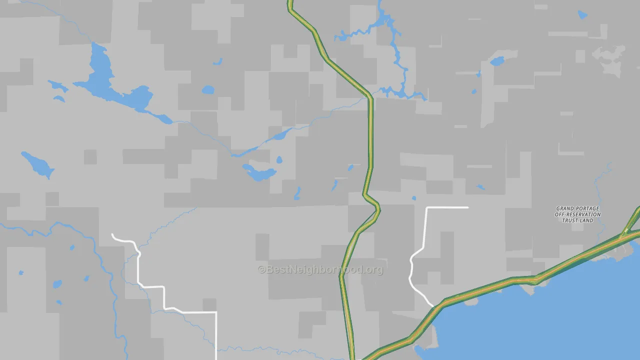 55606, MN Map of Noise Levels in 55606