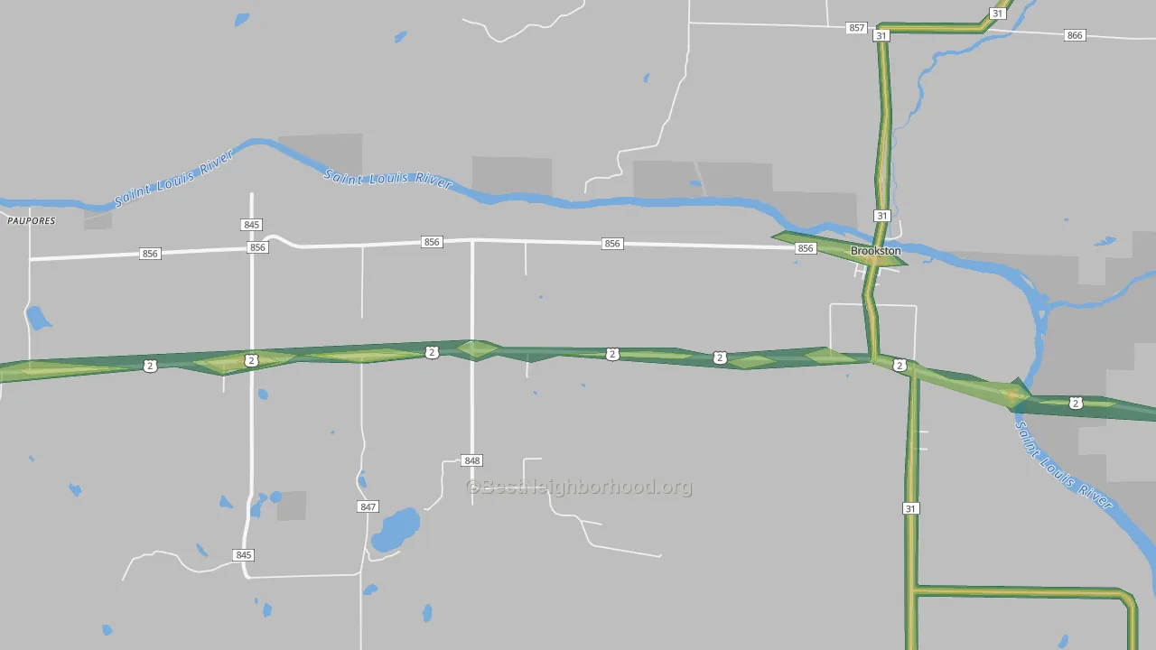 55711, MN Map of Noise Levels in 55711