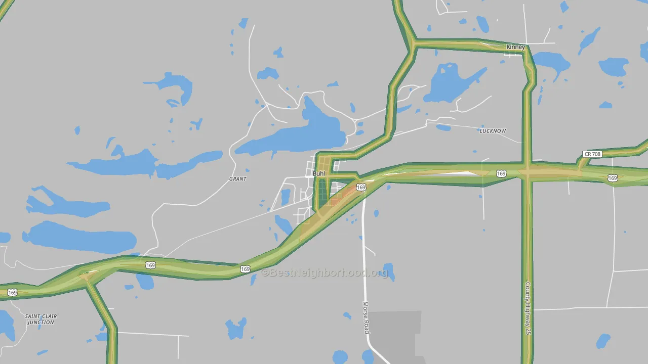 55713, MN Map of Noise Levels in 55713