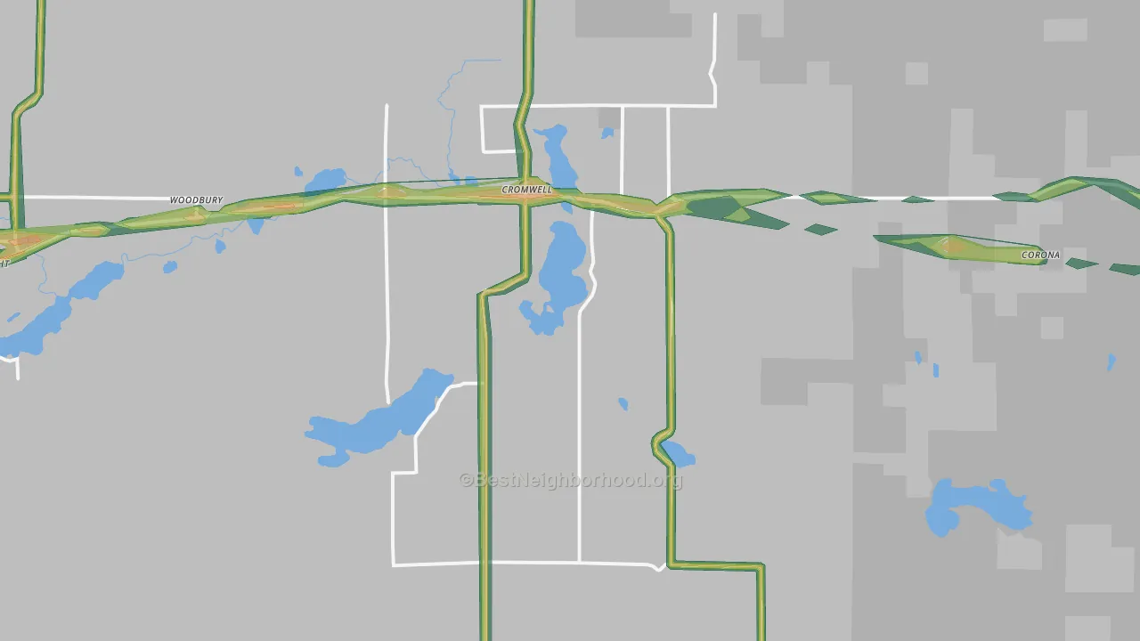 55726, MN Map of Noise Levels in 55726