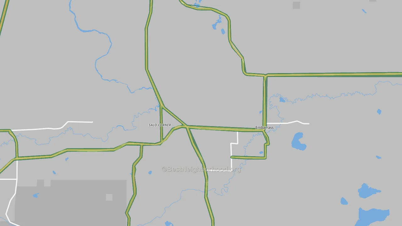 55732, MN Map of Noise Levels in 55732