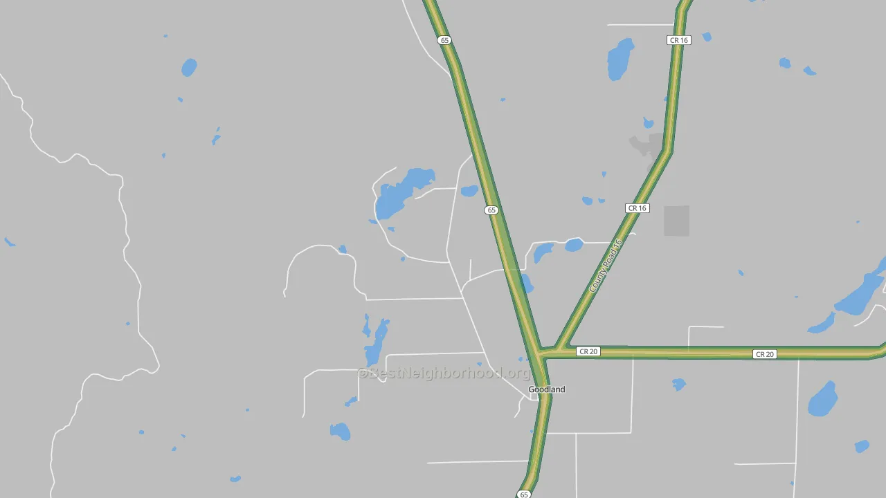 55742, MN Map of Noise Levels in 55742