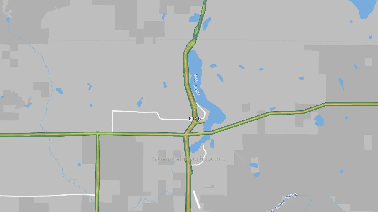 55748, MN Map of Noise Levels in 55748
