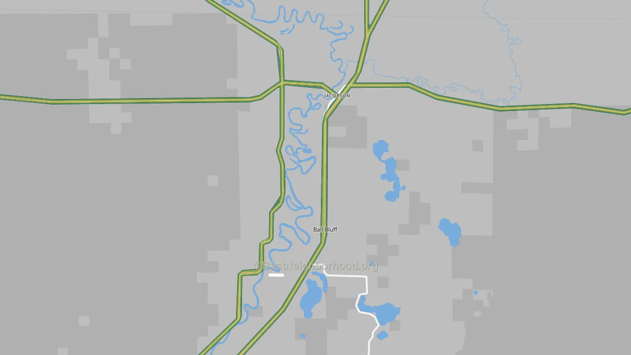 55752, MN Map of Noise Levels in 55752