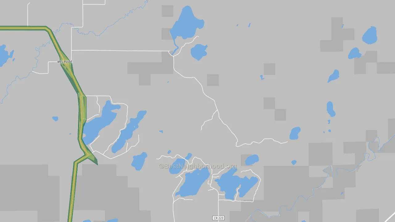 55766, MN Map of Noise Levels in 55766
