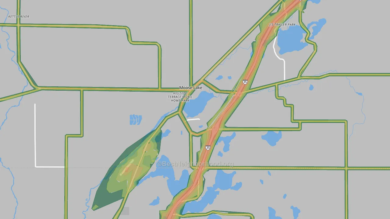55767, MN Map of Noise Levels in 55767