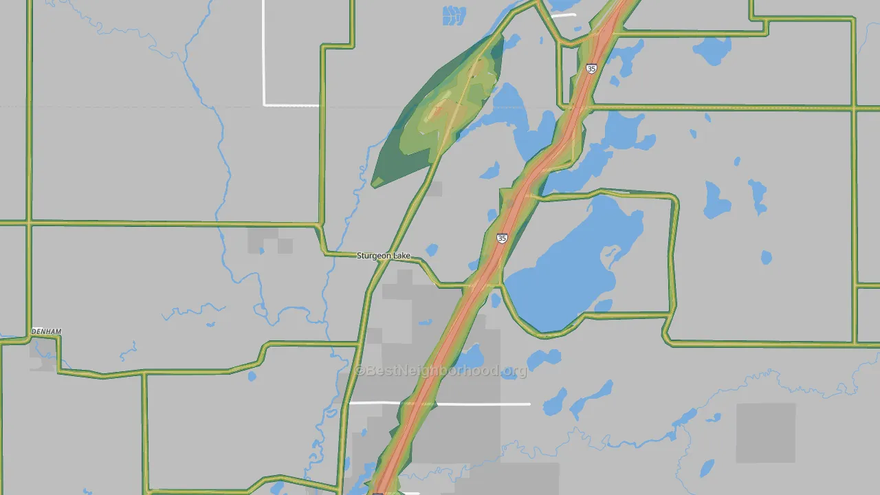 55783, MN Map of Noise Levels in 55783