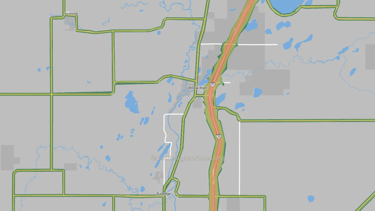 55795, MN Map of Noise Levels in 55795