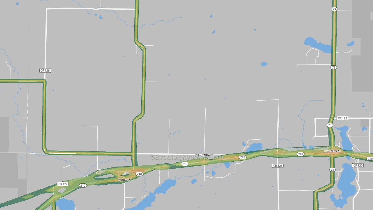 55798, MN Map of Noise Levels in 55798