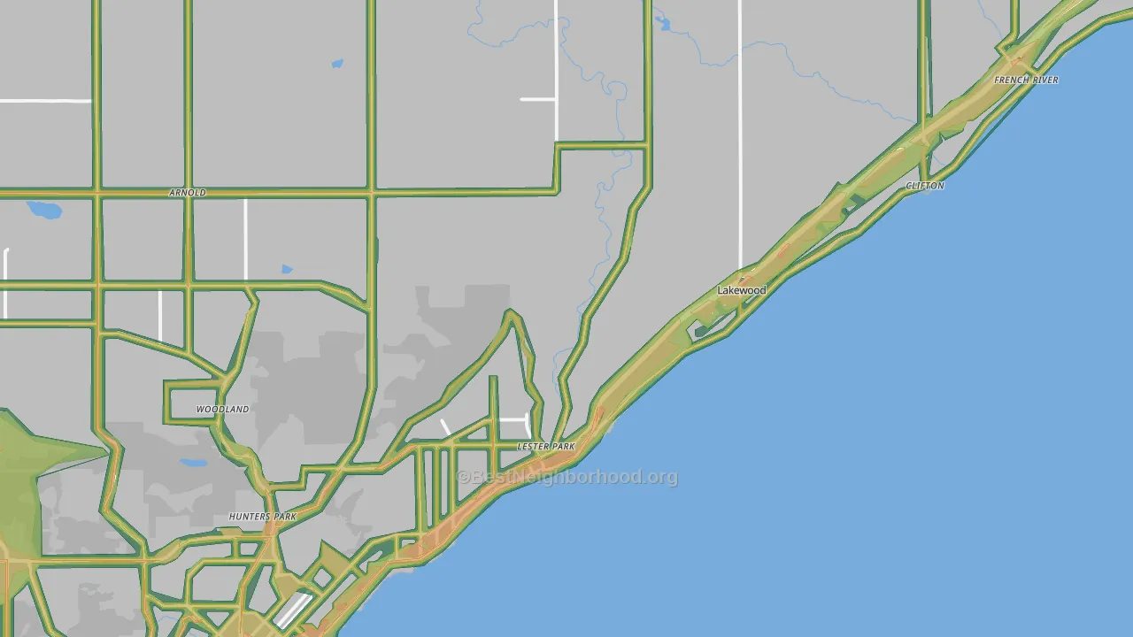 55804, MN Map of Noise Levels in 55804