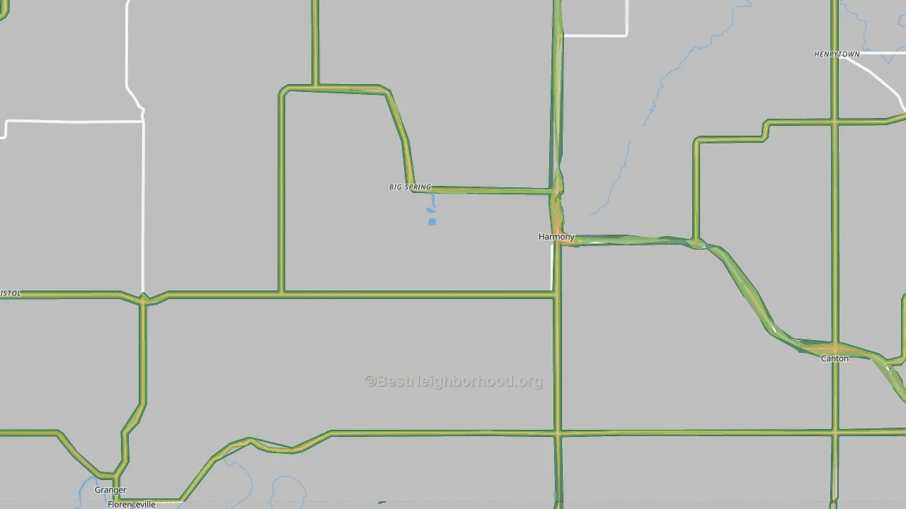 55939, MN Map of Noise Levels in 55939