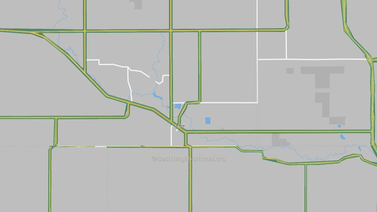55951, MN Map of Noise Levels in 55951