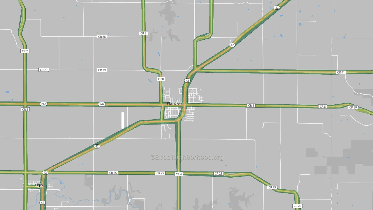 55964, MN Map of Noise Levels in 55964