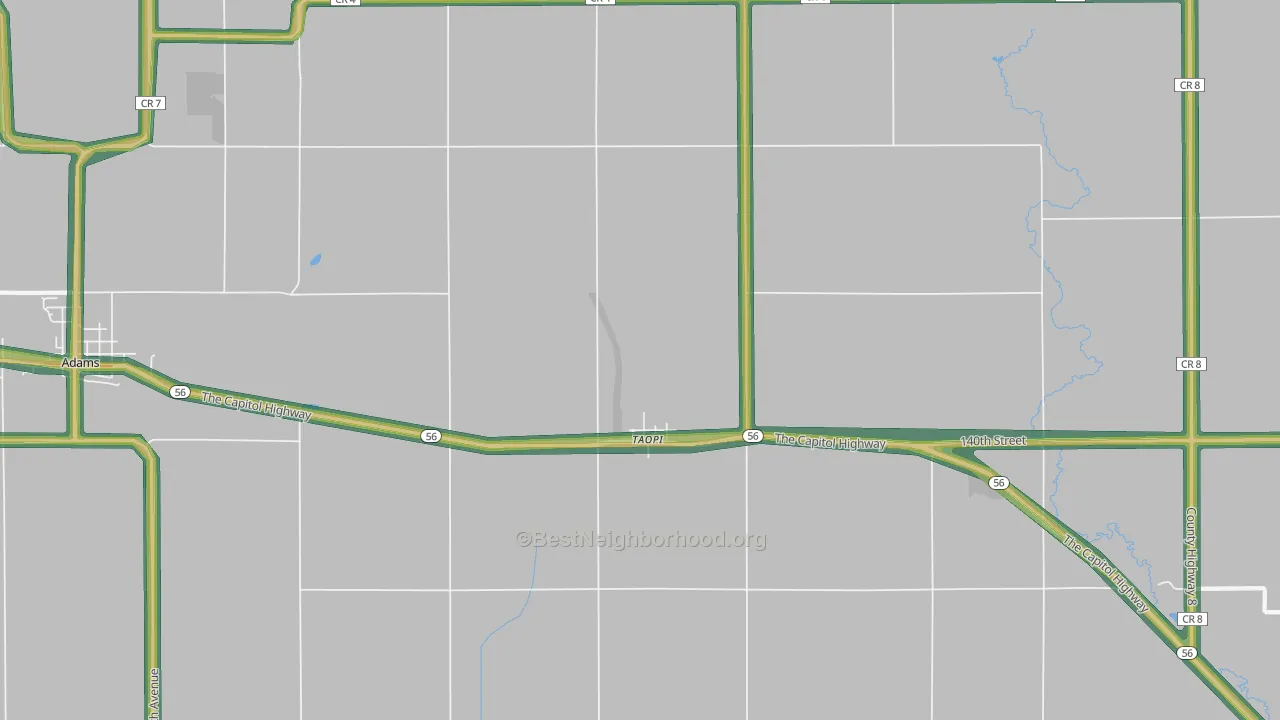 55977, MN Map of Noise Levels in 55977
