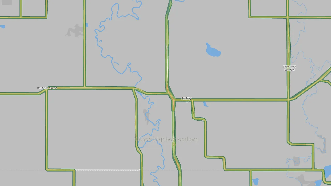 56010, MN Map of Noise Levels in 56010