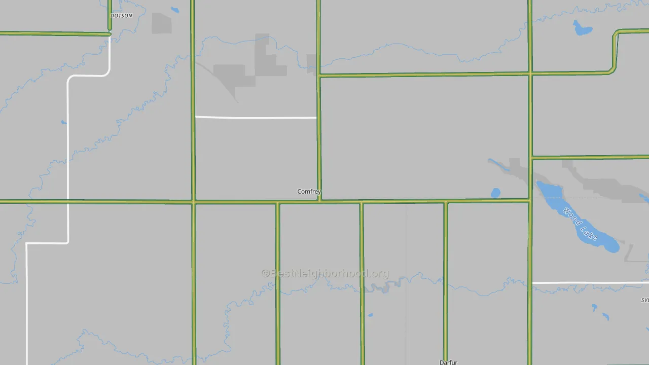 56019, MN Map of Noise Levels in 56019