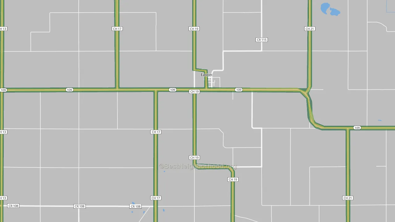 56025, MN Map of Noise Levels in 56025