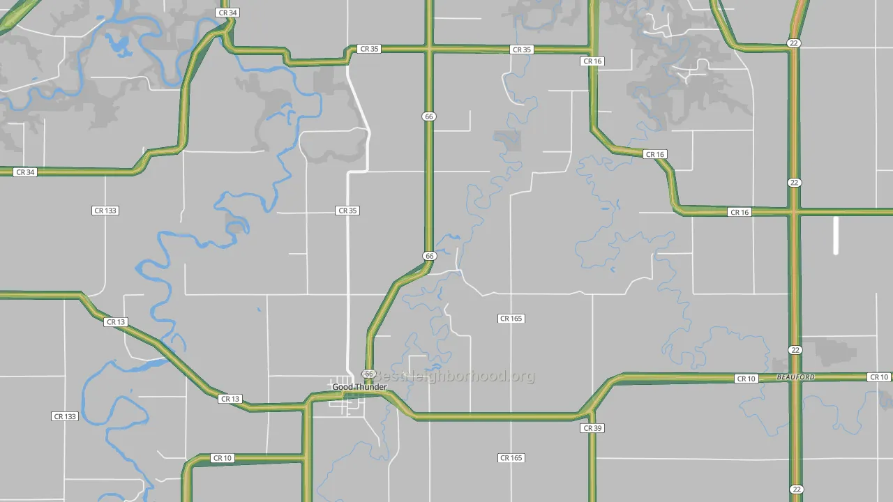 56037, MN Map of Noise Levels in 56037