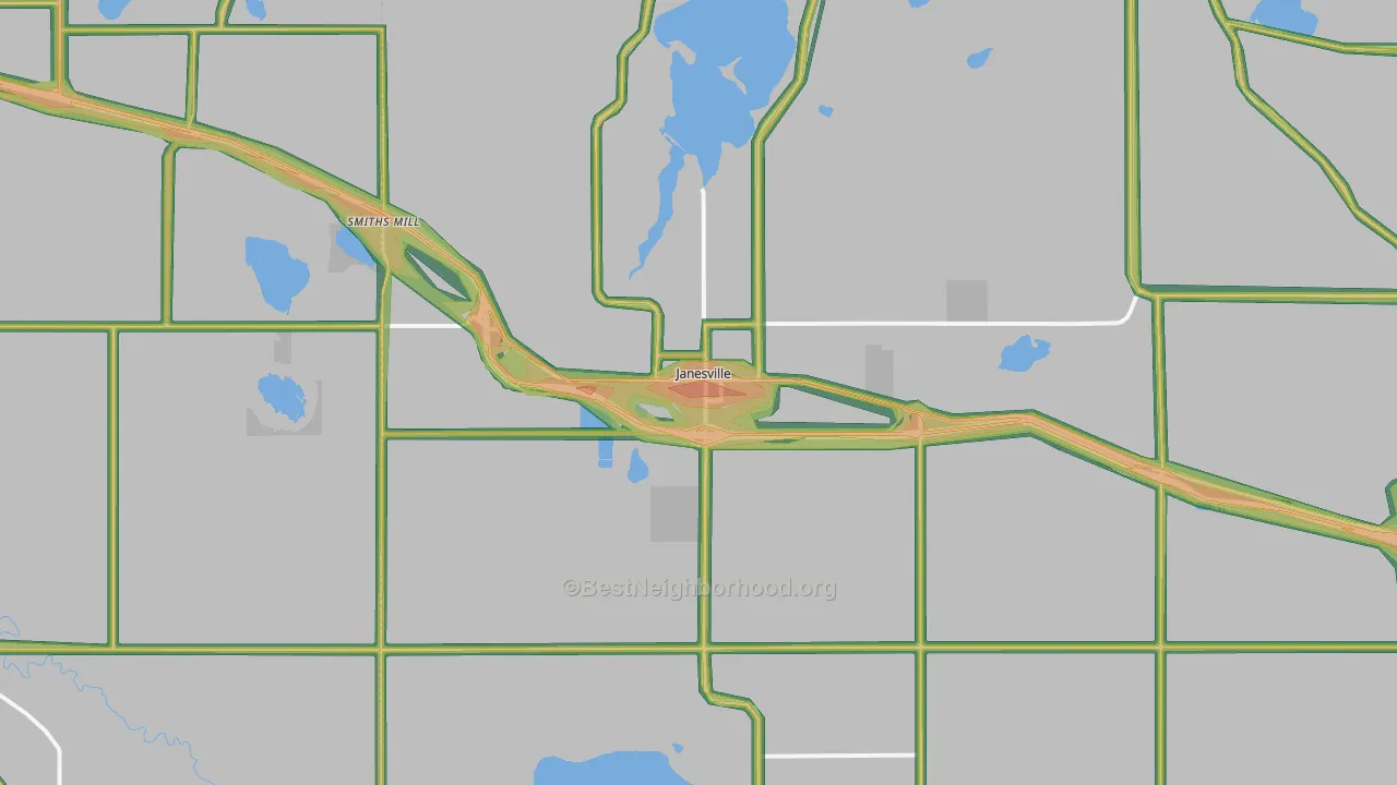 56048, MN Map of Noise Levels in 56048