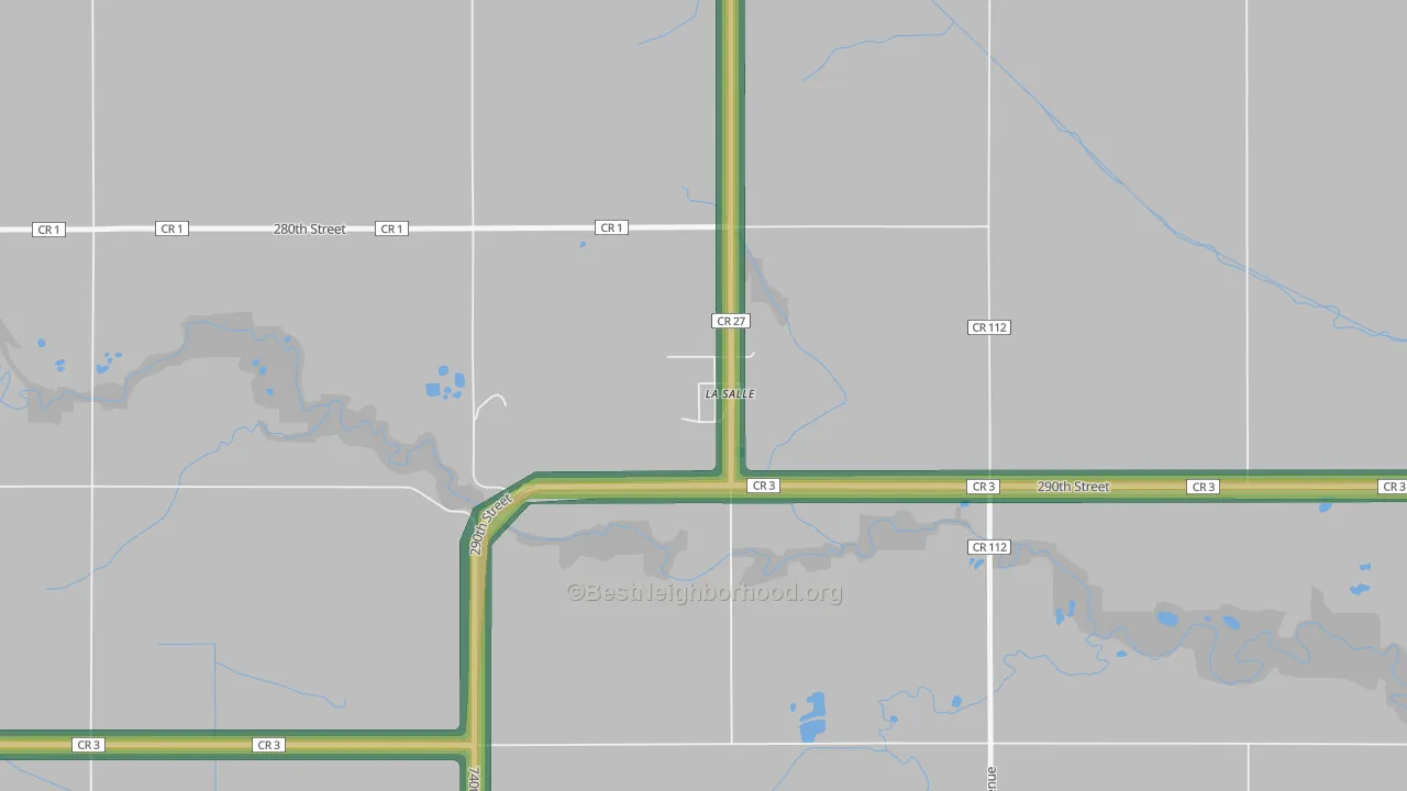 56056, MN Map of Noise Levels in 56056