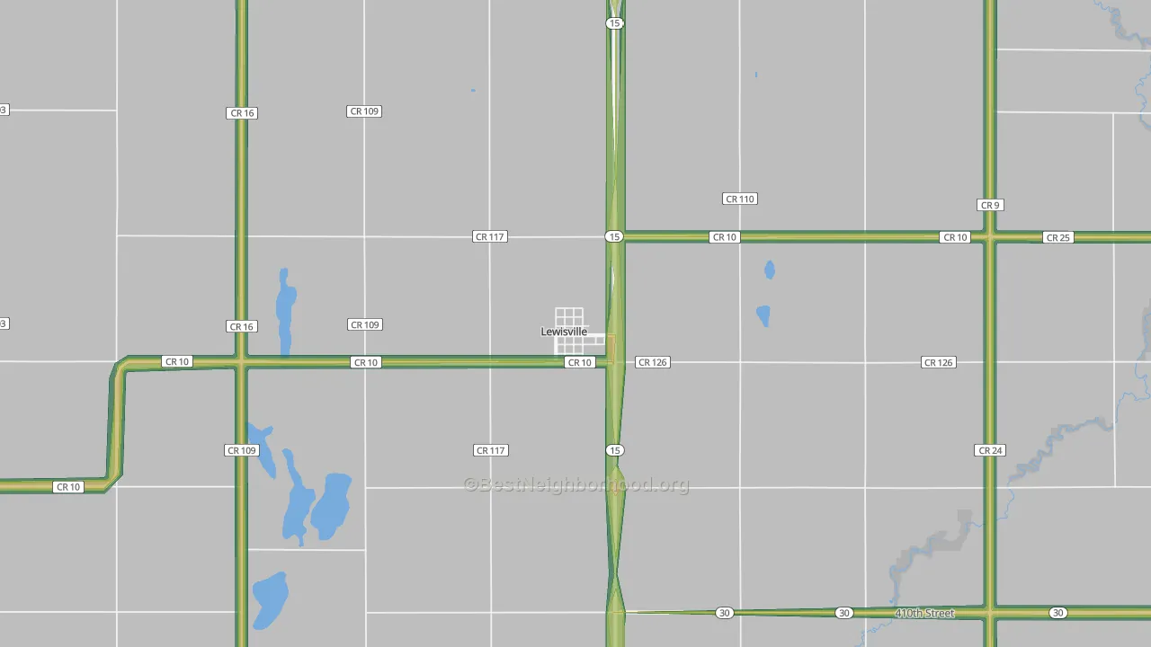 56060, MN Map of Noise Levels in 56060