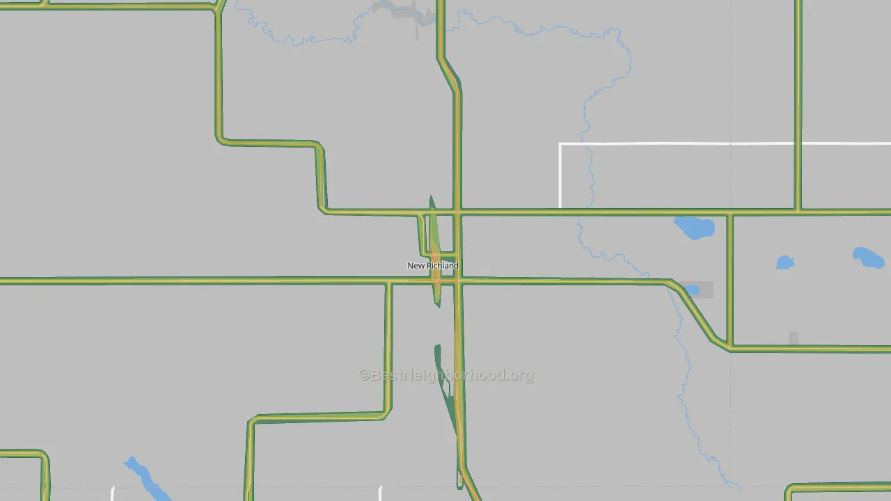 56072, MN Map of Noise Levels in 56072