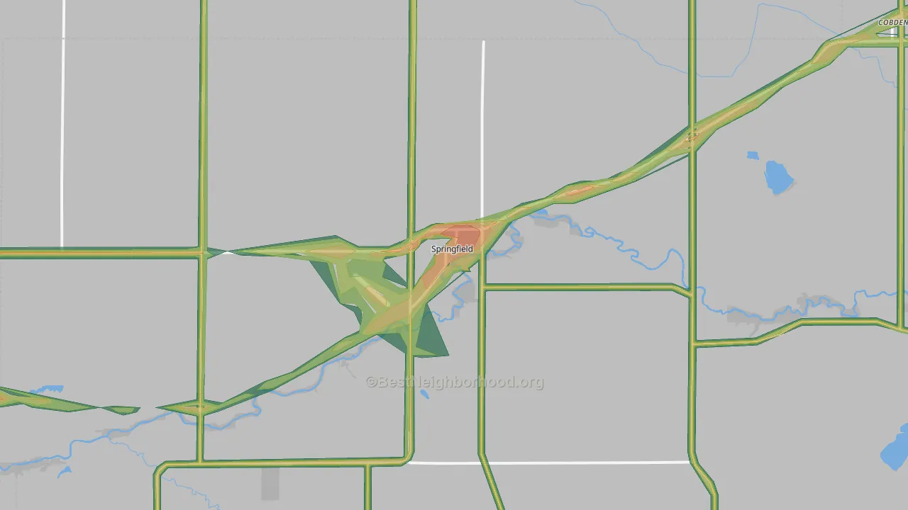 56087, MN Map of Noise Levels in 56087