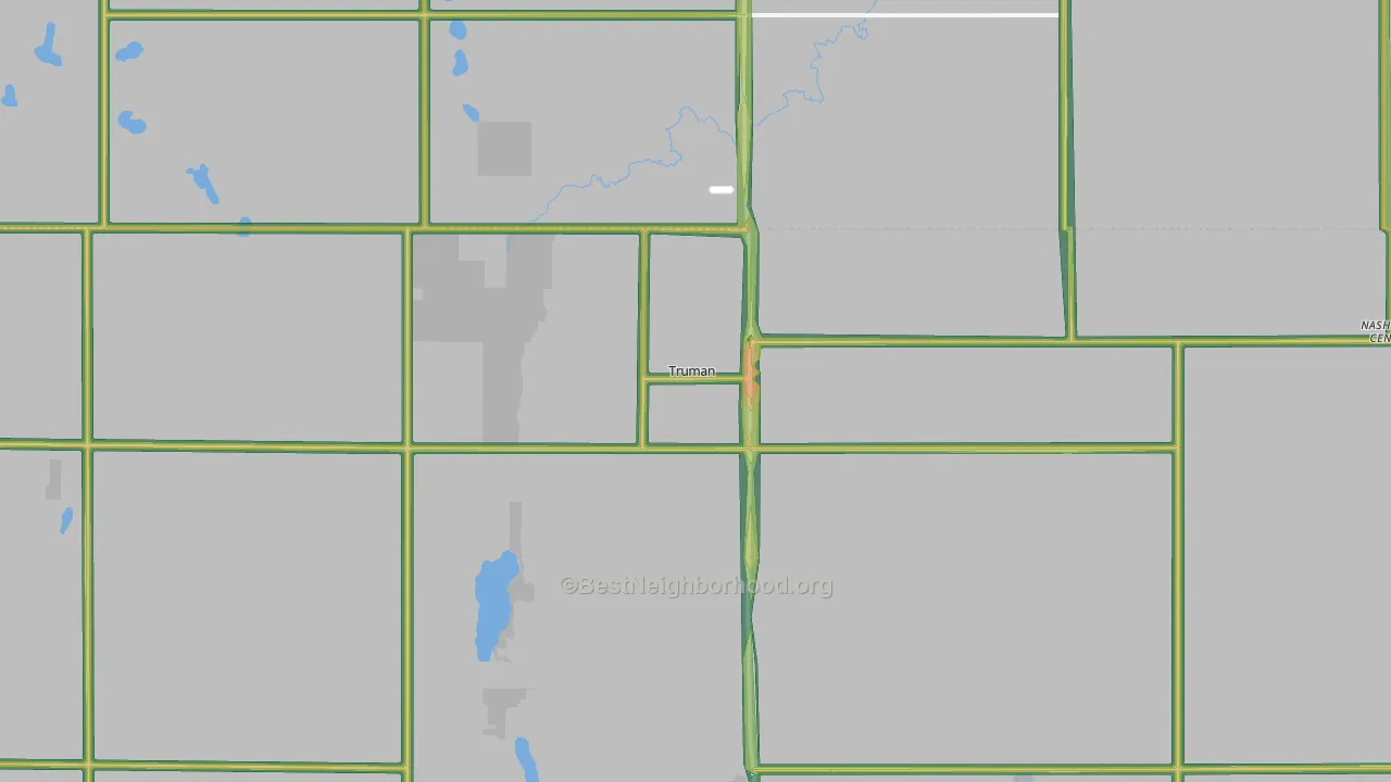 56088, MN Map of Noise Levels in 56088