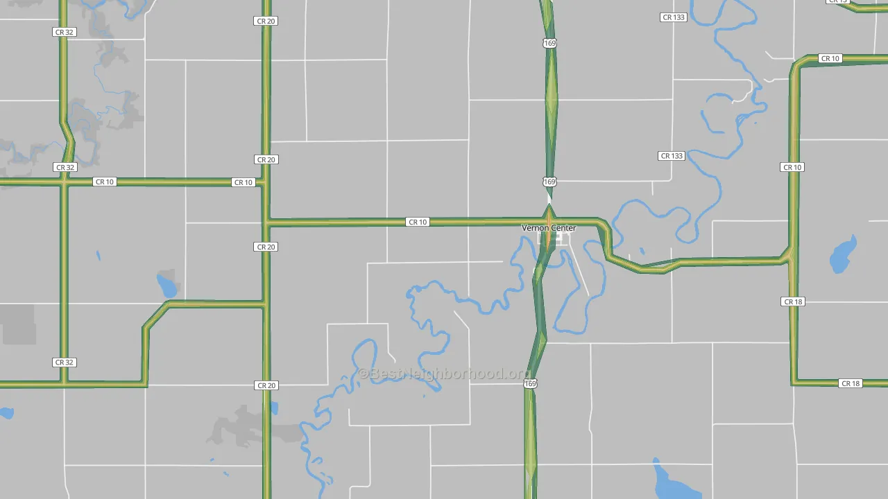 56090, MN Map of Noise Levels in 56090