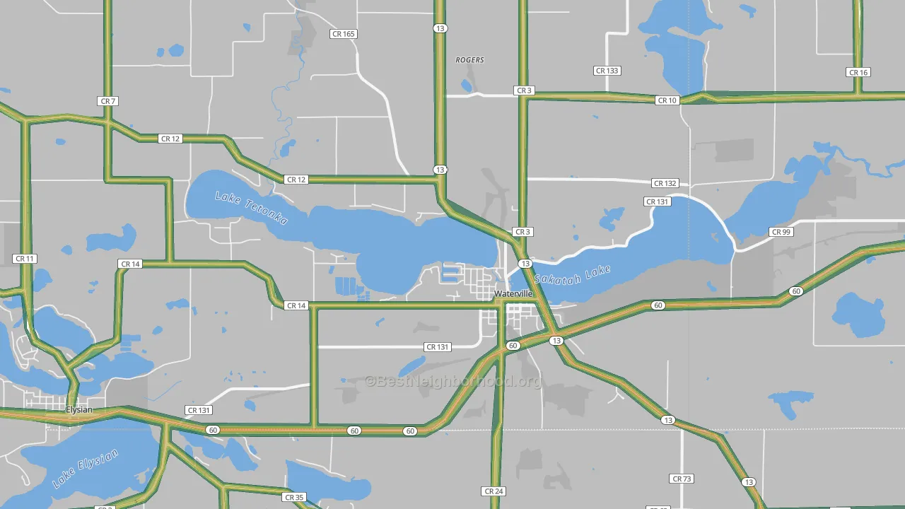 56096, MN Map of Noise Levels in 56096