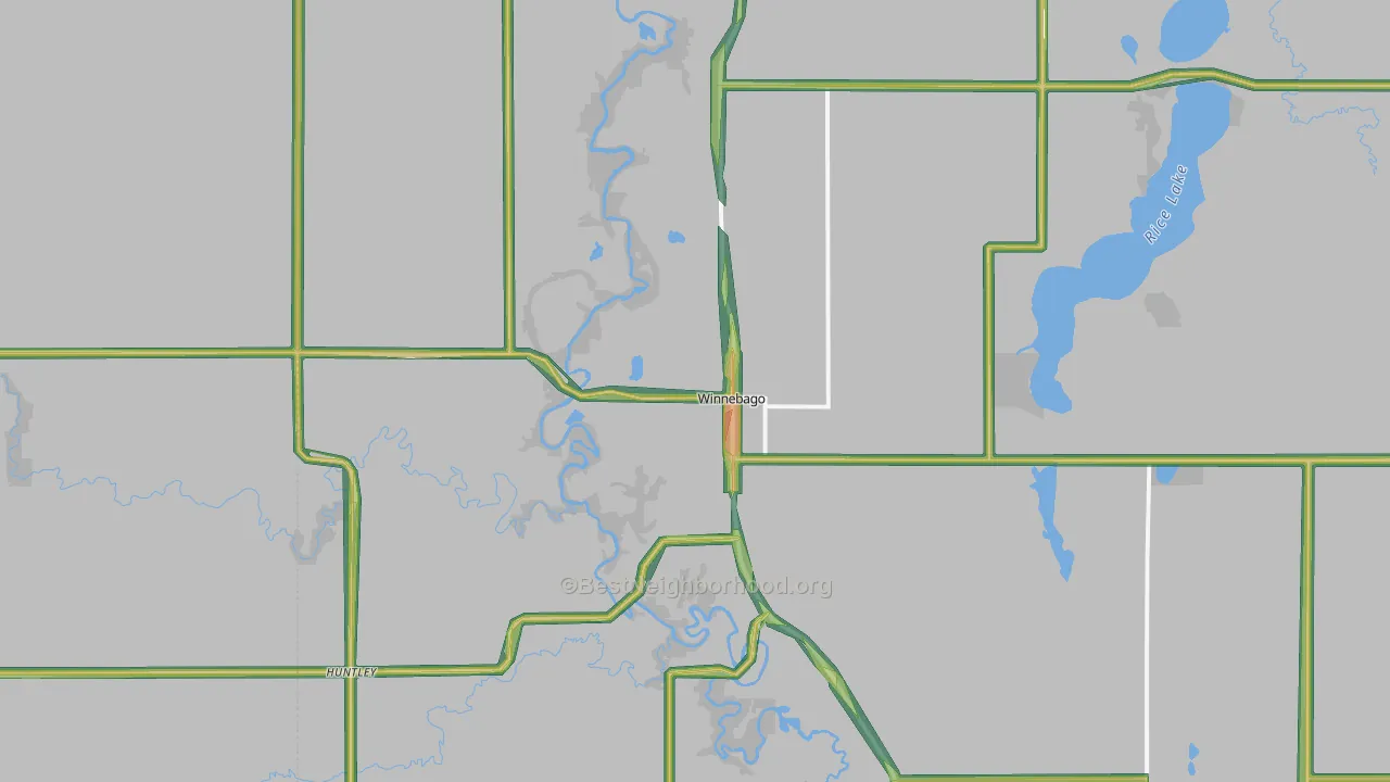 56098, MN Map of Noise Levels in 56098
