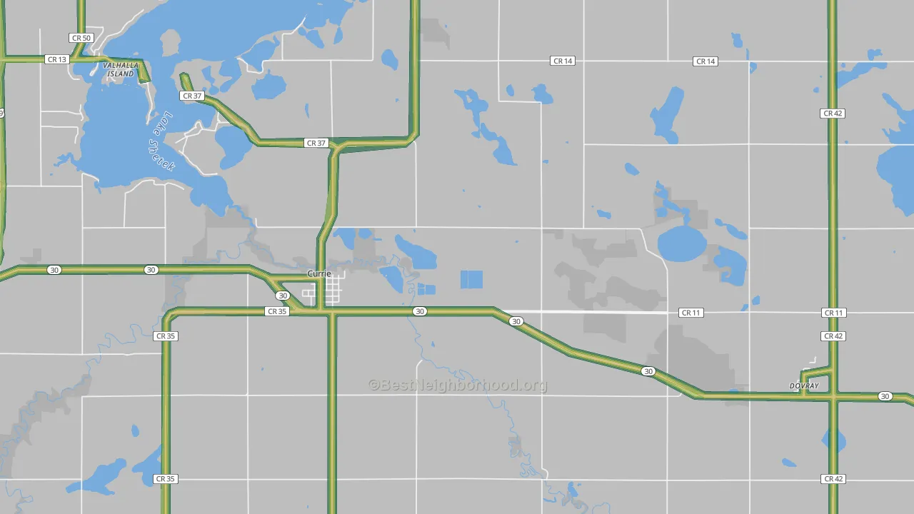 56123, MN Map of Noise Levels in 56123
