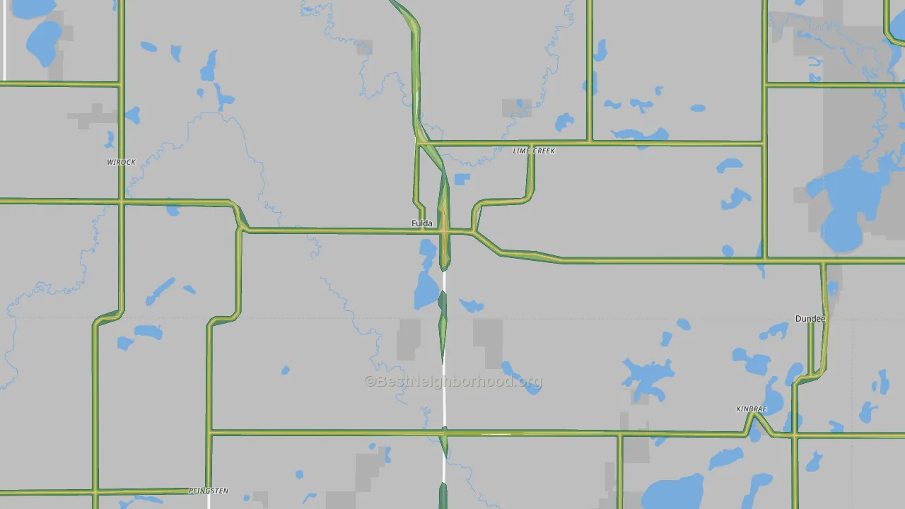 56131, MN Map of Noise Levels in 56131