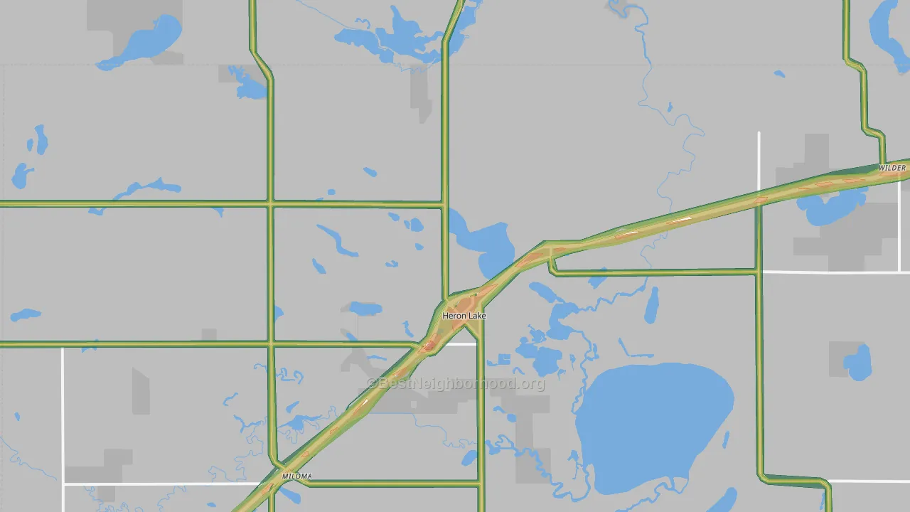 56137, MN Map of Noise Levels in 56137