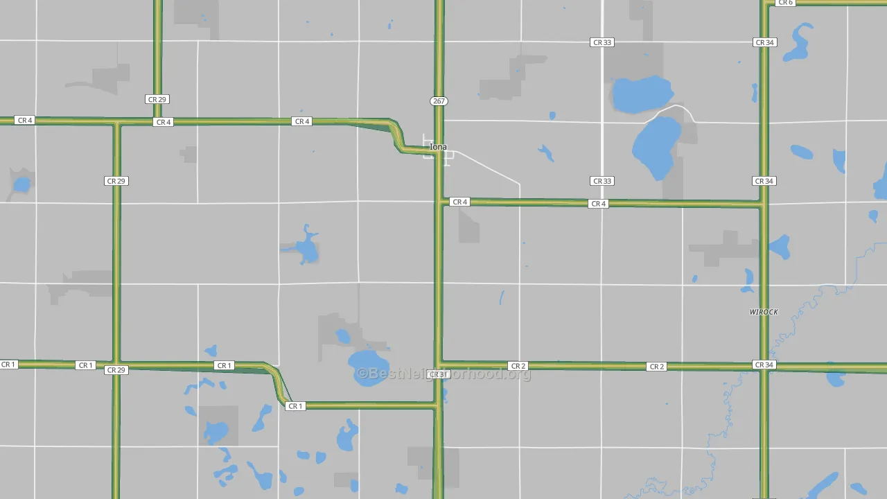 56141, MN Map of Noise Levels in 56141