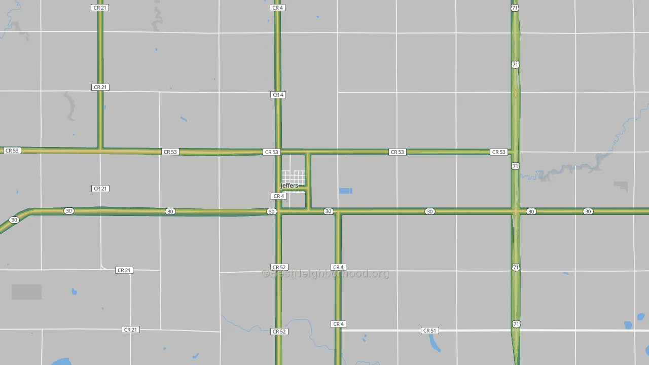 56145, MN Map of Noise Levels in 56145