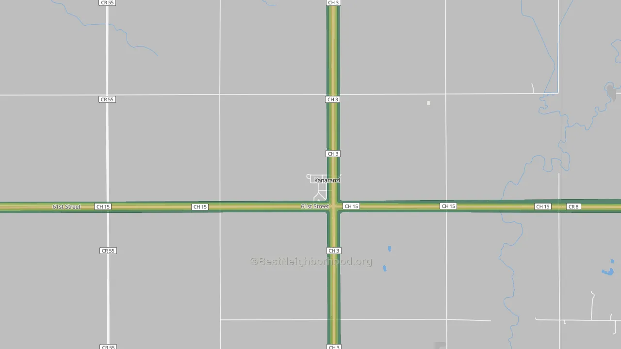 56146, MN Map of Noise Levels in 56146
