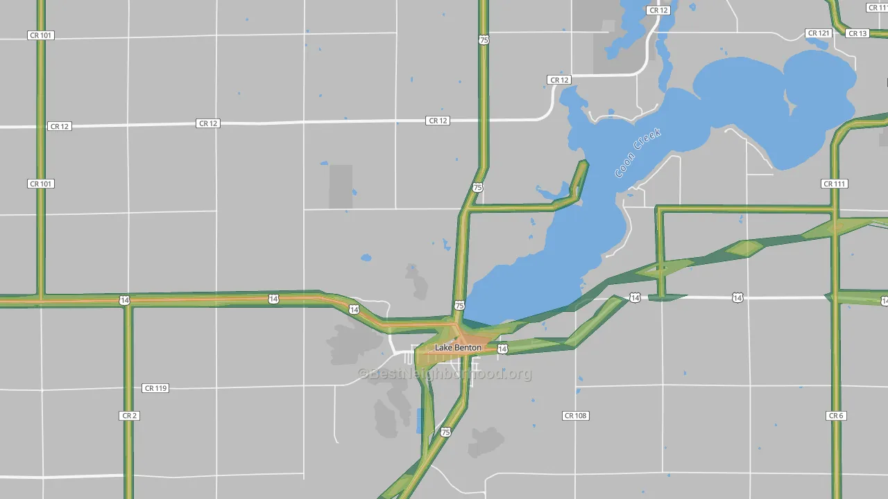 56149, MN Map of Noise Levels in 56149